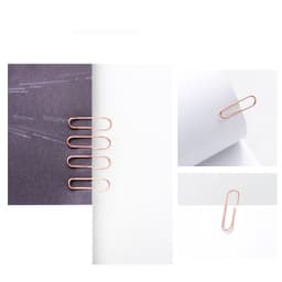 image-Cute Little Girly Heart Rose Gold Metal Paper Clip