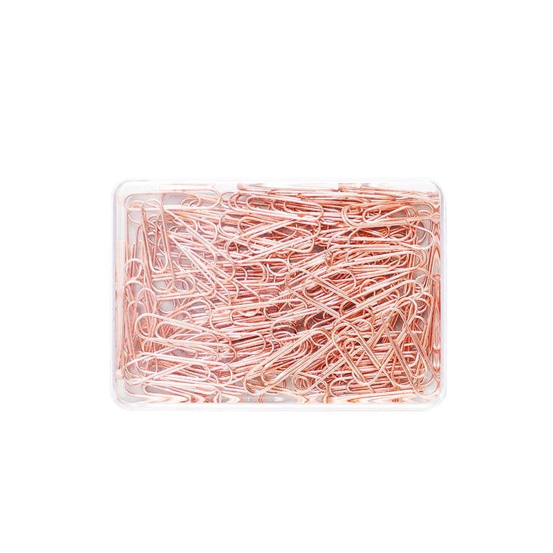 image-Cute Little Girly Heart Rose Gold Metal Paper Clip