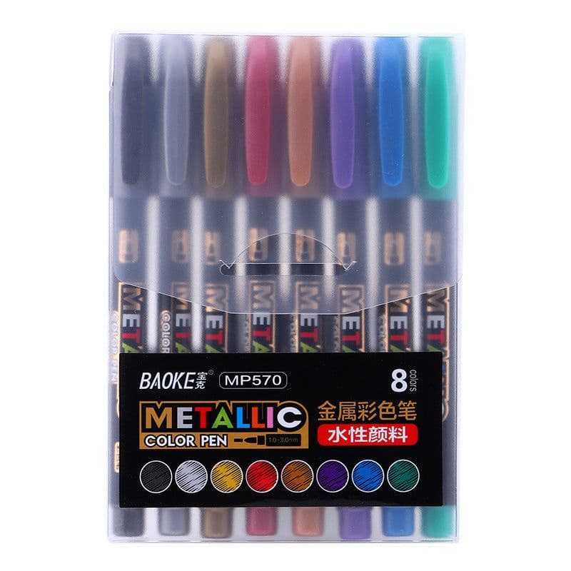 image-Metallic Craft Pen Greeting Card Album