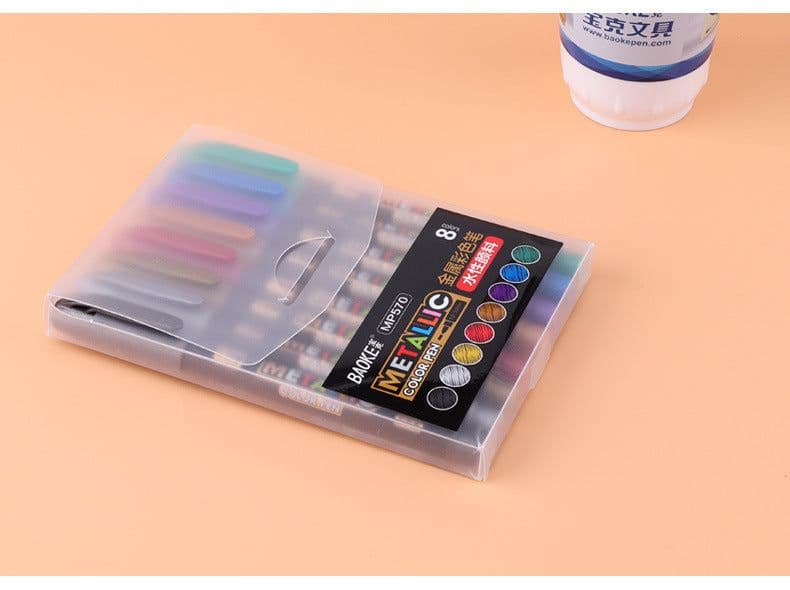image-Metallic Craft Pen Greeting Card Album