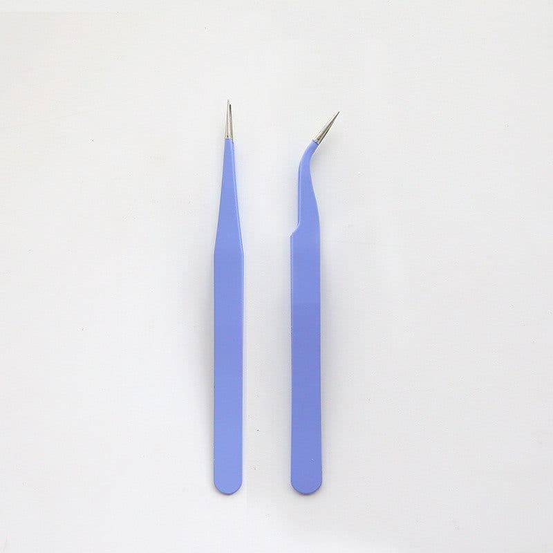 image-Stainless Steel Tweezers Macaron Colored Handbook And Paper Tape