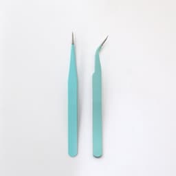 image-Stainless Steel Tweezers Macaron Colored Handbook And Paper Tape