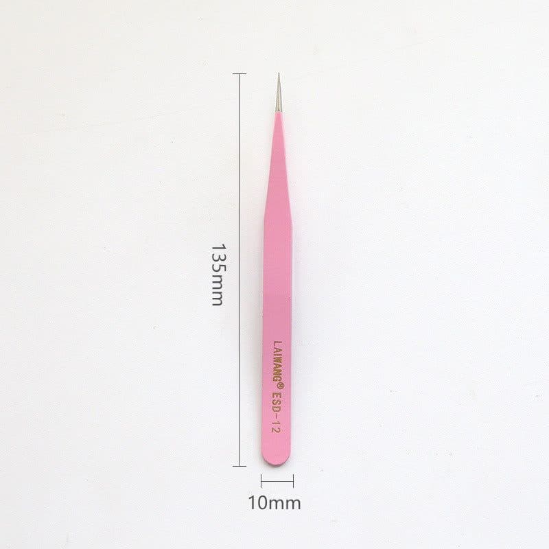 image-Stainless Steel Tweezers Macaron Colored Handbook And Paper Tape