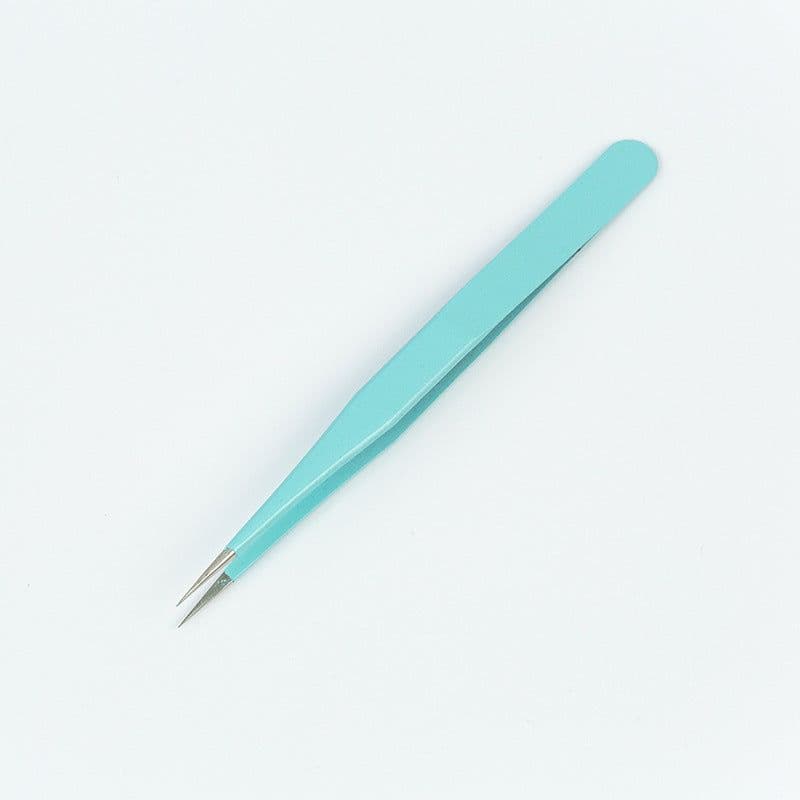 image-Stainless Steel Tweezers Macaron Colored Handbook And Paper Tape