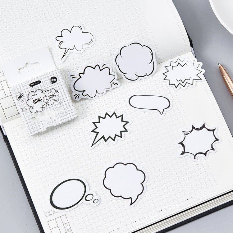 image-Momo Original Boxed Stickers Hand Account Dialog DIY Decoration Stickers