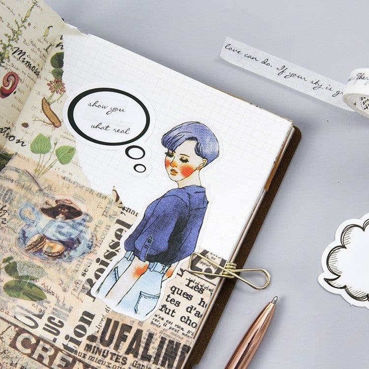 image-Momo Original Boxed Stickers Hand Account Dialog DIY Decoration Stickers