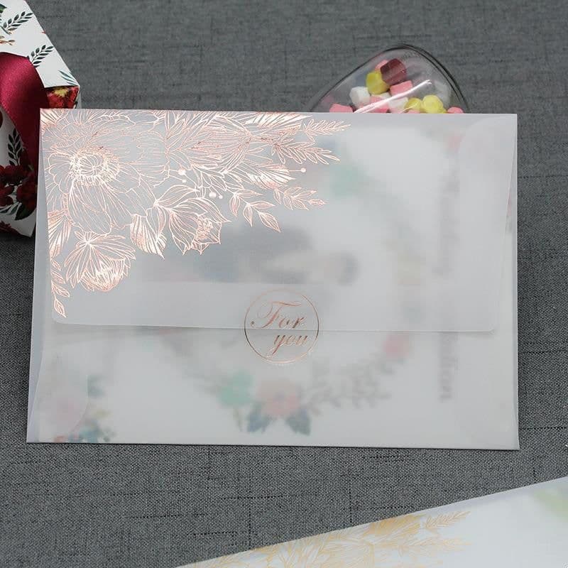 image-Sulfuric Acid Paper Invitation Card Bronzing Matte Varnish