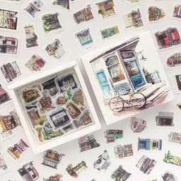 image-200 Pc Box Set Washi Paper Stickers Stationery Diary Decoration
