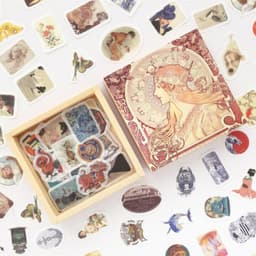 image-200 Pc Box Set Washi Paper Stickers Stationery Diary Decoration