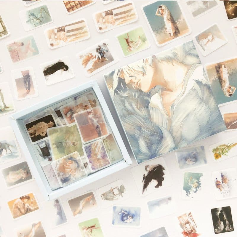 image-200 Pc Box Set Washi Paper Stickers Stationery Diary Decoration