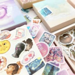 image-200 Pc Box Set Washi Paper Stickers Stationery Diary Decoration