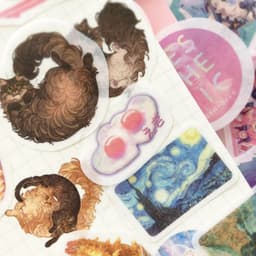 image-200 Pc Box Set Washi Paper Stickers Stationery Diary Decoration