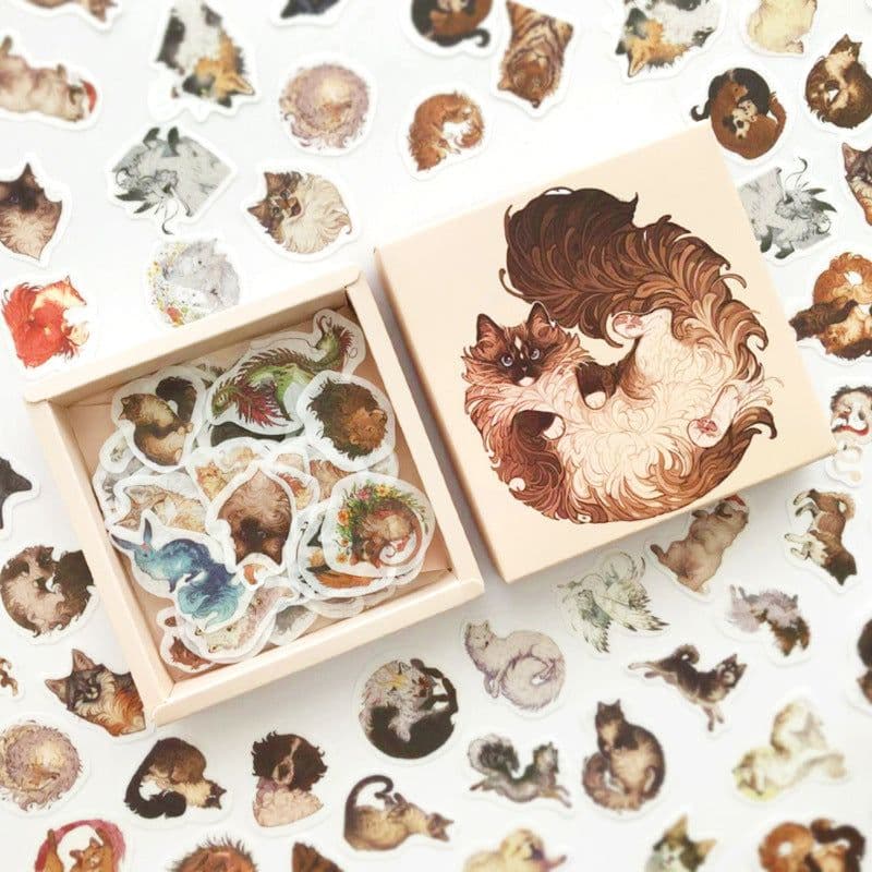 image-200 Pc Box Set Washi Paper Stickers Stationery Diary Decoration