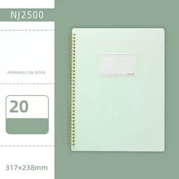image-Morandi Color A4 File Book Coil Interstitial Information Folder Bag
