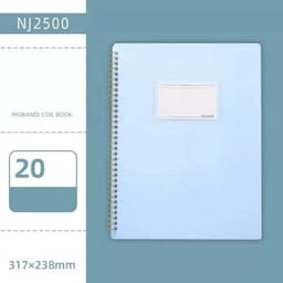 image-Morandi Color A4 File Book Coil Interstitial Information Folder Bag