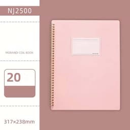 image-Morandi Color A4 File Book Coil Interstitial Information Folder Bag