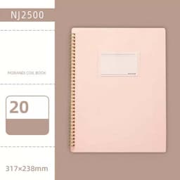 image-Morandi Color A4 File Book Coil Interstitial Information Folder Bag