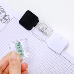 image-Simple Square Japanese Cute Plastic Photo Note Holder