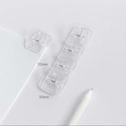 image-Simple Square Japanese Cute Plastic Photo Note Holder
