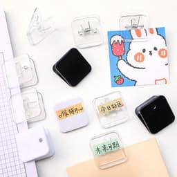 image-Simple Square Japanese Cute Plastic Photo Note Holder