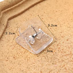 image-Simple Square Japanese Cute Plastic Photo Note Holder