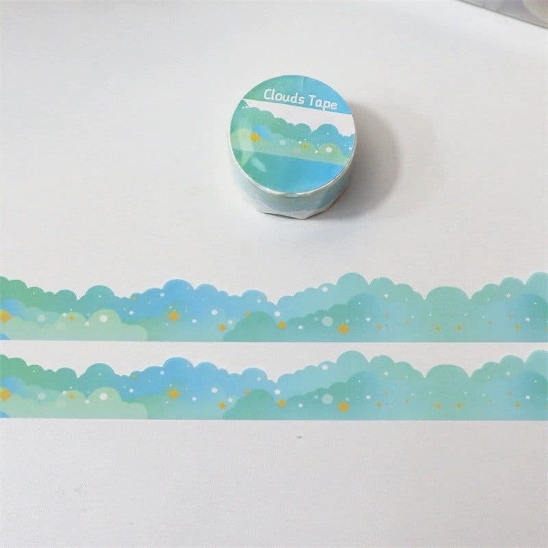 image-Ins Cute Stars And Clouds Border Decoration And Paper Tape