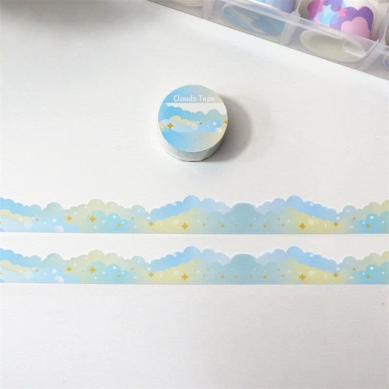 image-Ins Cute Stars And Clouds Border Decoration And Paper Tape