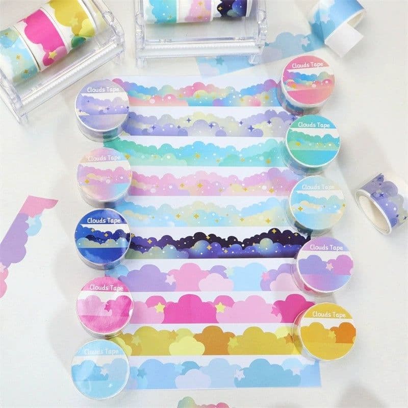 image-Ins Cute Stars And Clouds Border Decoration And Paper Tape