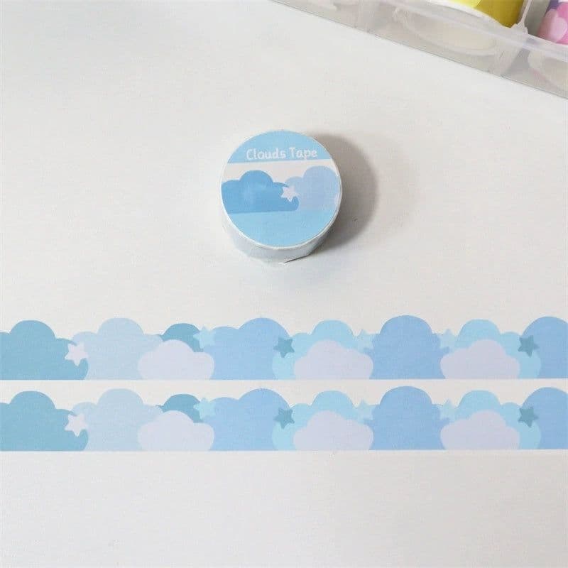 image-Ins Cute Stars And Clouds Border Decoration And Paper Tape
