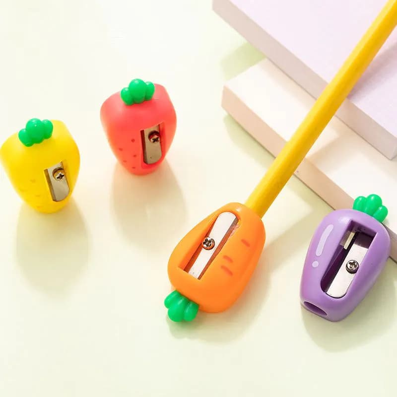 image-Fruit And Vegetable Shape Small Mini Pencil Sharpener Small And Portable