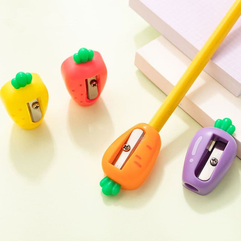 image-Fruit And Vegetable Shape Small Mini Pencil Sharpener Small And Portable