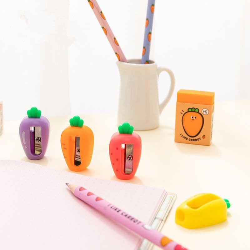 image-Fruit And Vegetable Shape Small Mini Pencil Sharpener Small And Portable