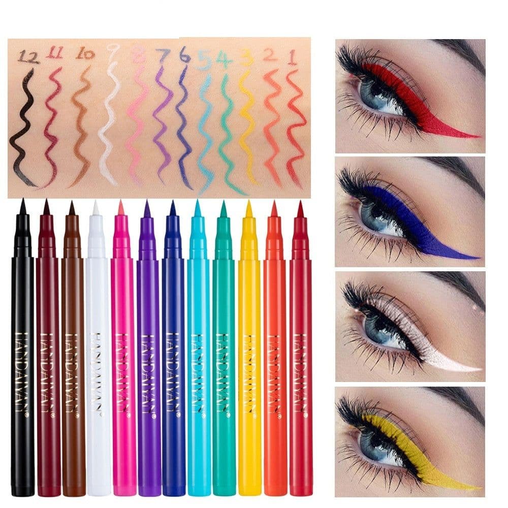 image-DIY Color Painting Is Not Easy To Smudge Matte Eyeliner