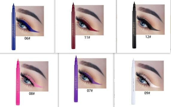 image-DIY Color Painting Is Not Easy To Smudge Matte Eyeliner