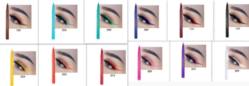 image-DIY Color Painting Is Not Easy To Smudge Matte Eyeliner