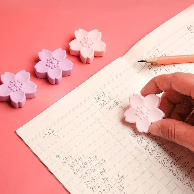 image-Student Cherry Blossom Eraser Leaves No Marks And No Debris