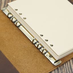 image-A5 Binder Handmade Cowhide Notebook