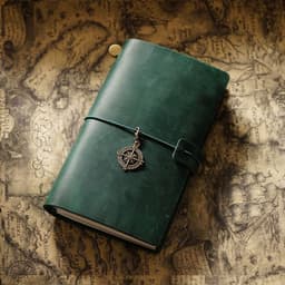 image-Travel Notebook Cowhide Leather Diary Vintage