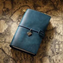 image-Travel Notebook Cowhide Leather Diary Vintage