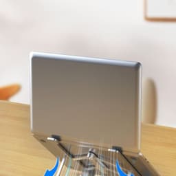 image-Collapsible Portable Bracket For Desktop Cooling Rack