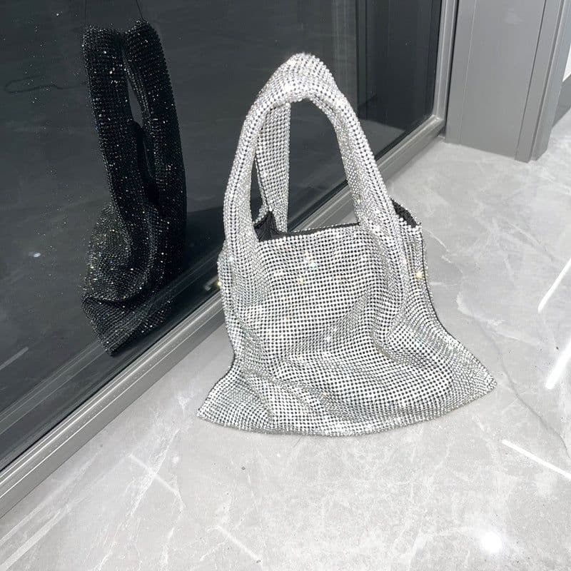 image-Handbag Shiny Rhinestone Dinner Bag Party Lady