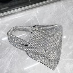 image-Handbag Shiny Rhinestone Dinner Bag Party Lady