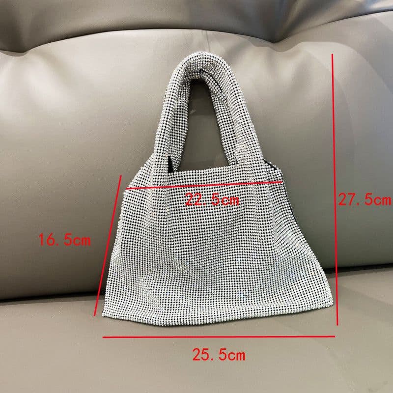 image-Handbag Shiny Rhinestone Dinner Bag Party Lady
