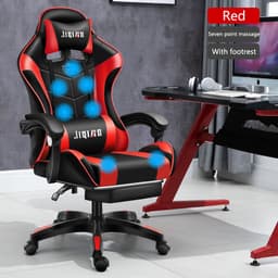 image-Men's Computer Home Comfort Ergonomic Dormitory Gaming Seat Swivel Chair