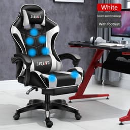 image-Men's Computer Home Comfort Ergonomic Dormitory Gaming Seat Swivel Chair