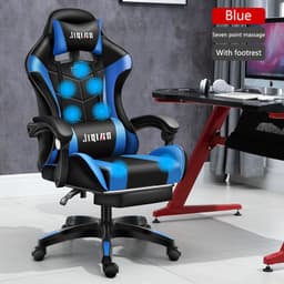image-Men's Computer Home Comfort Ergonomic Dormitory Gaming Seat Swivel Chair