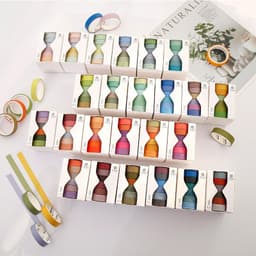 image-Solid Color Manual Ledger Tape Set 24 Solar Term Album Decorative Material Sticker Base And Paper