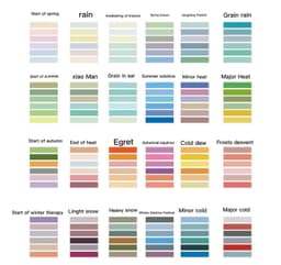image-Solid Color Manual Ledger Tape Set 24 Solar Term Album Decorative Material Sticker Base And Paper