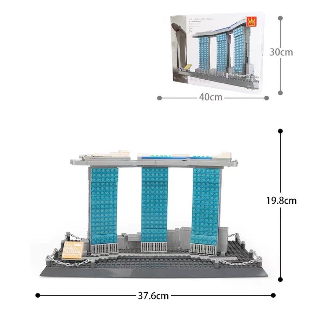 image-Wange Building Block Street View Children's Toys