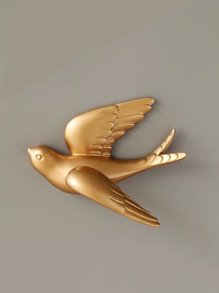 image-Small Bird Wall Decoration Waterproof Moisture-proof Background Wall Hanging Decoration Non-punching 3d Animal Three-dimensional Wall Paste